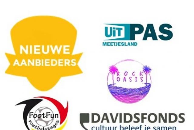 Nieuwe UiTPAS aanbieders! Nieuwe UiTPAS aanbieders!